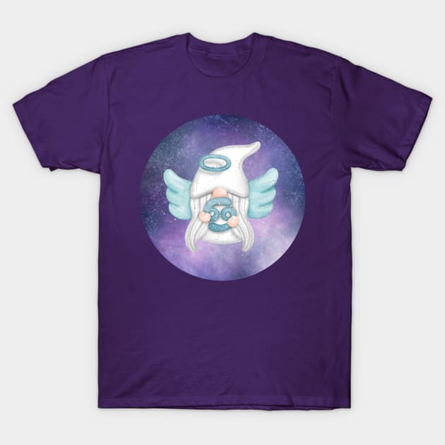 Angel Astro Gnomes Cancer T-Shirt by PurpleSpiritZone